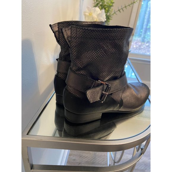 Vic Women's Metallic Treated Ankle Boots Size 37-7 - Picture 5 of 7